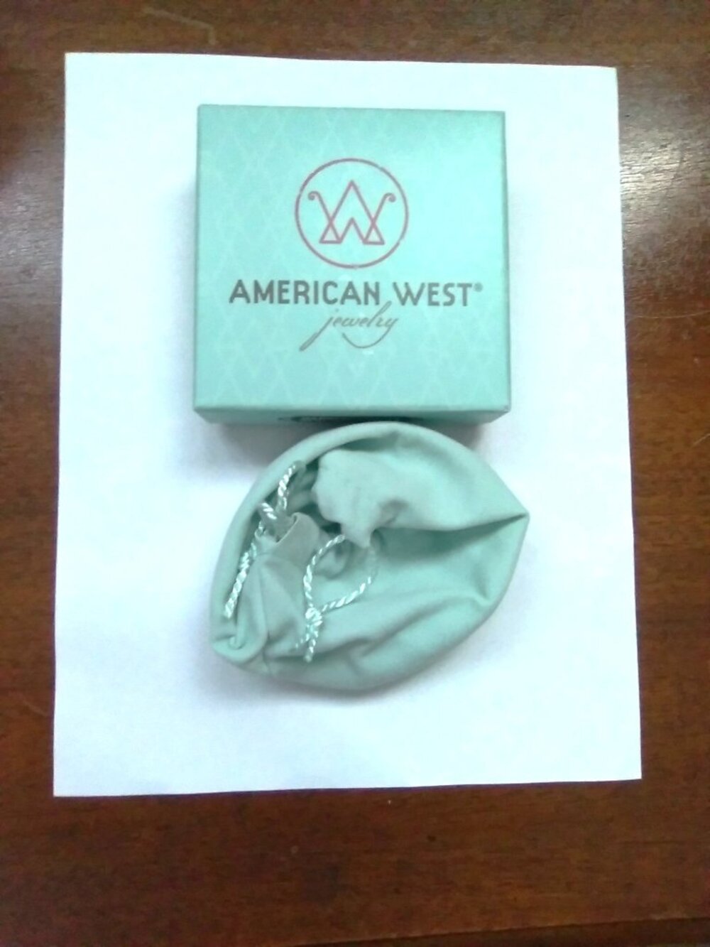 American West Amazonite Silver Bangle Bracelet - Picture 5 of 5